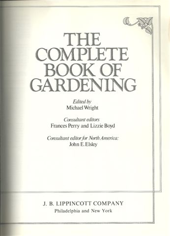 THE COMPLETE BOOK OF GARDENING